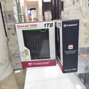 Transcend- Portable Hard Drive Usb 3.1 Gen 1 Storage: 1 Tb