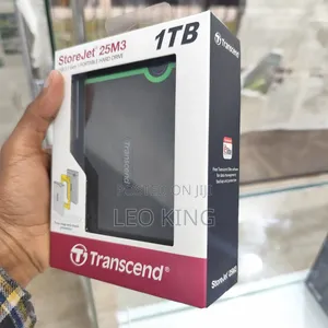 Transcend- Portable Hard Drive Usb 3.1 Gen 1 Storage: 1 Tb