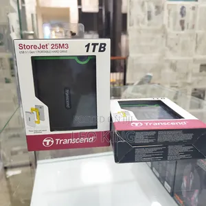 Transcend- Portable Hard Drive Usb 3.1 Gen 1 Storage: 1 Tb