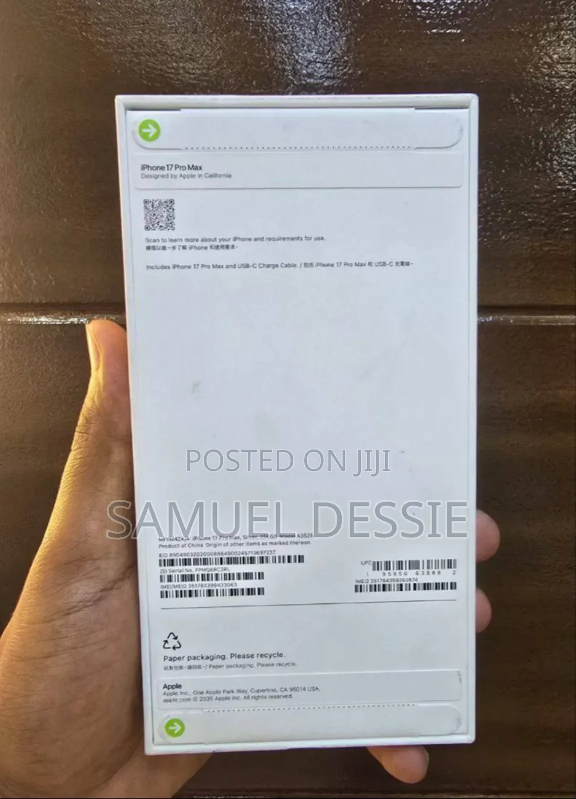 New Apple iPhone 17 Pro Max 256 GB