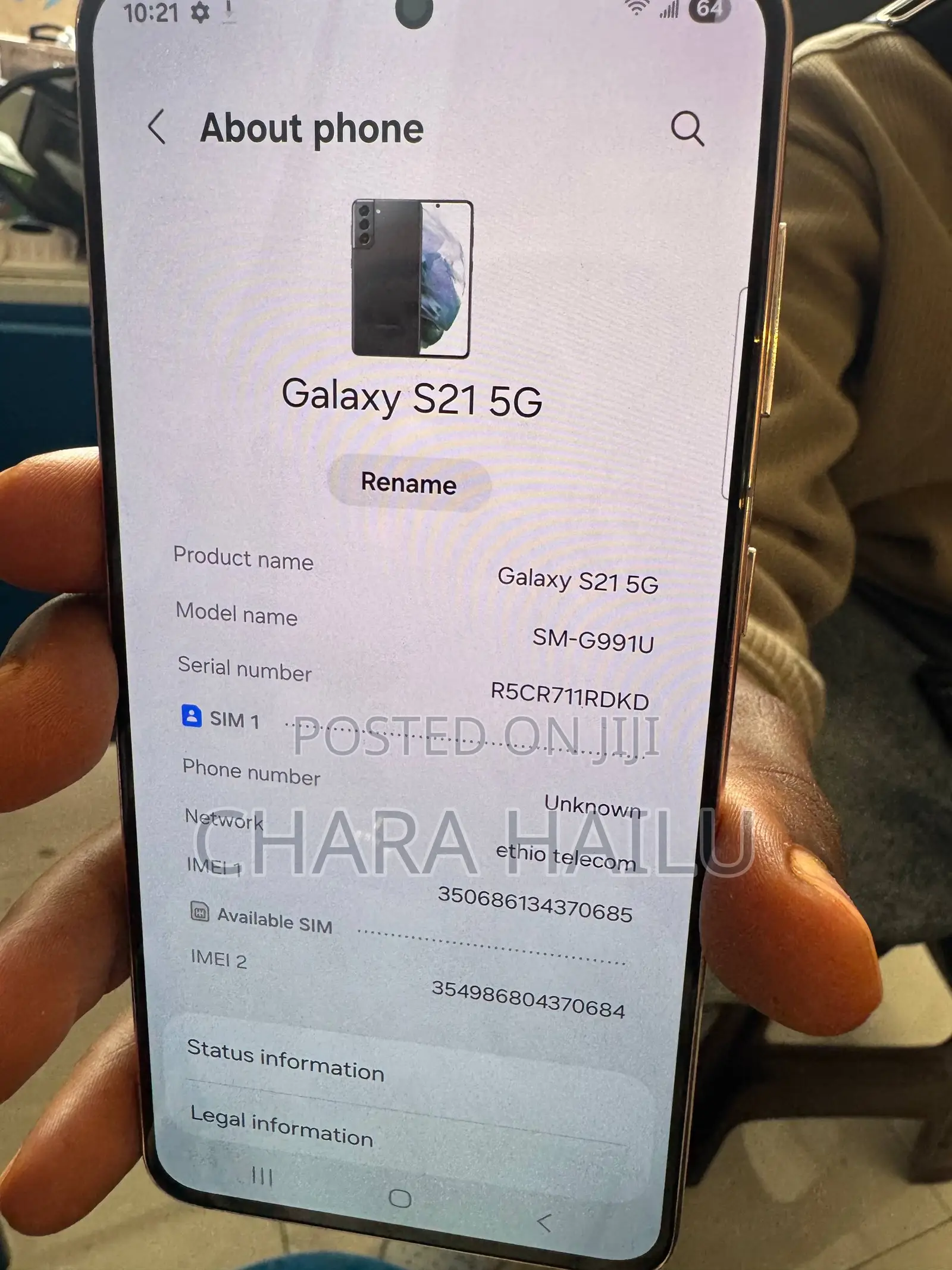 Samsung Galaxy S21 5G 128 GB Purple