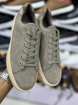 Boss Fol Gray Color High Master Quality Smooth Sneakers