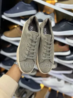 Boss Fol Gray Color High Master Quality Smooth Sneakers