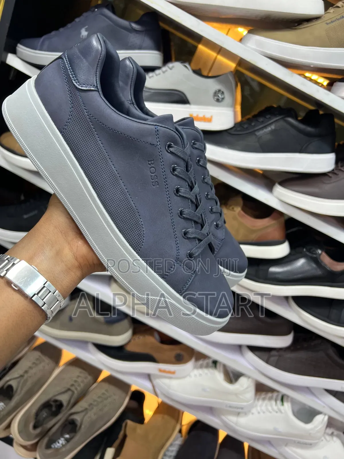 Boss Zool High Master Quality Smooth Flat Shoes for Man's