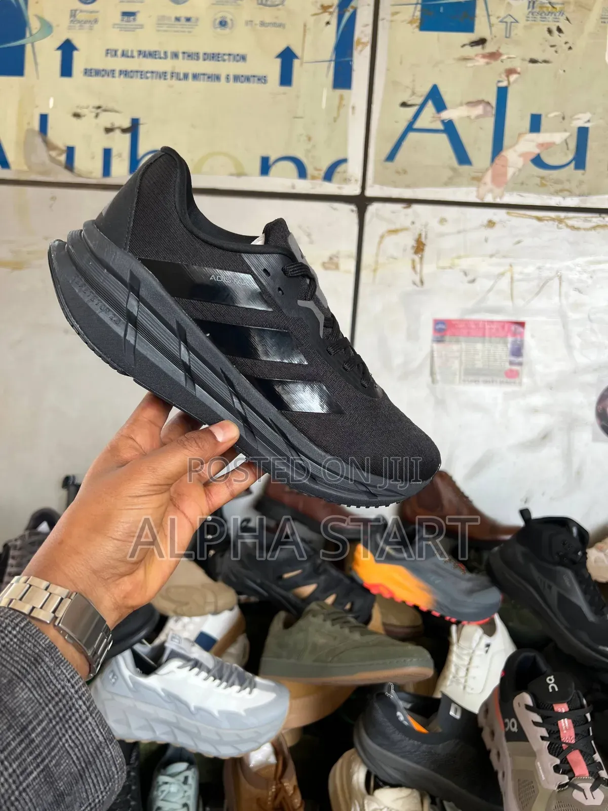 Adidas Wro Black Runs Sneakers Master Quality Smooth Shoes