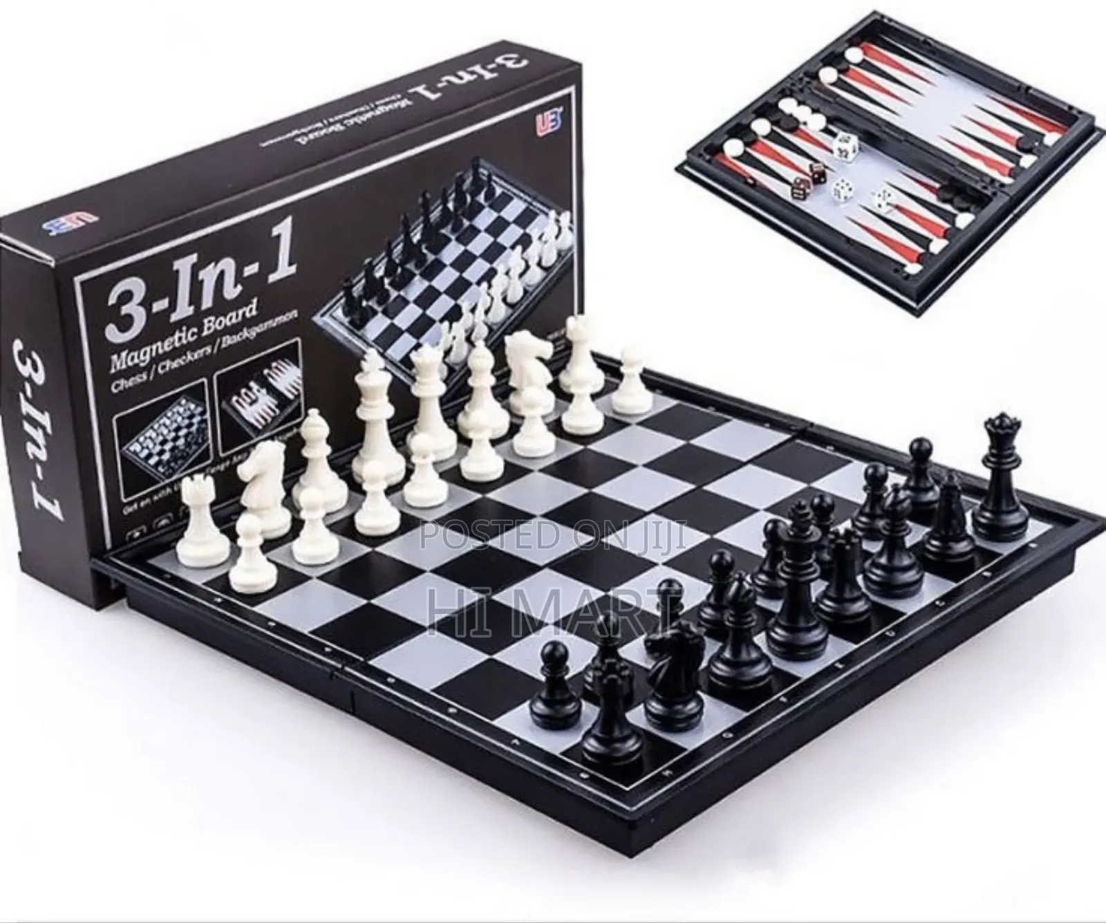 Modern 3in1 Magnetic Board Game Set