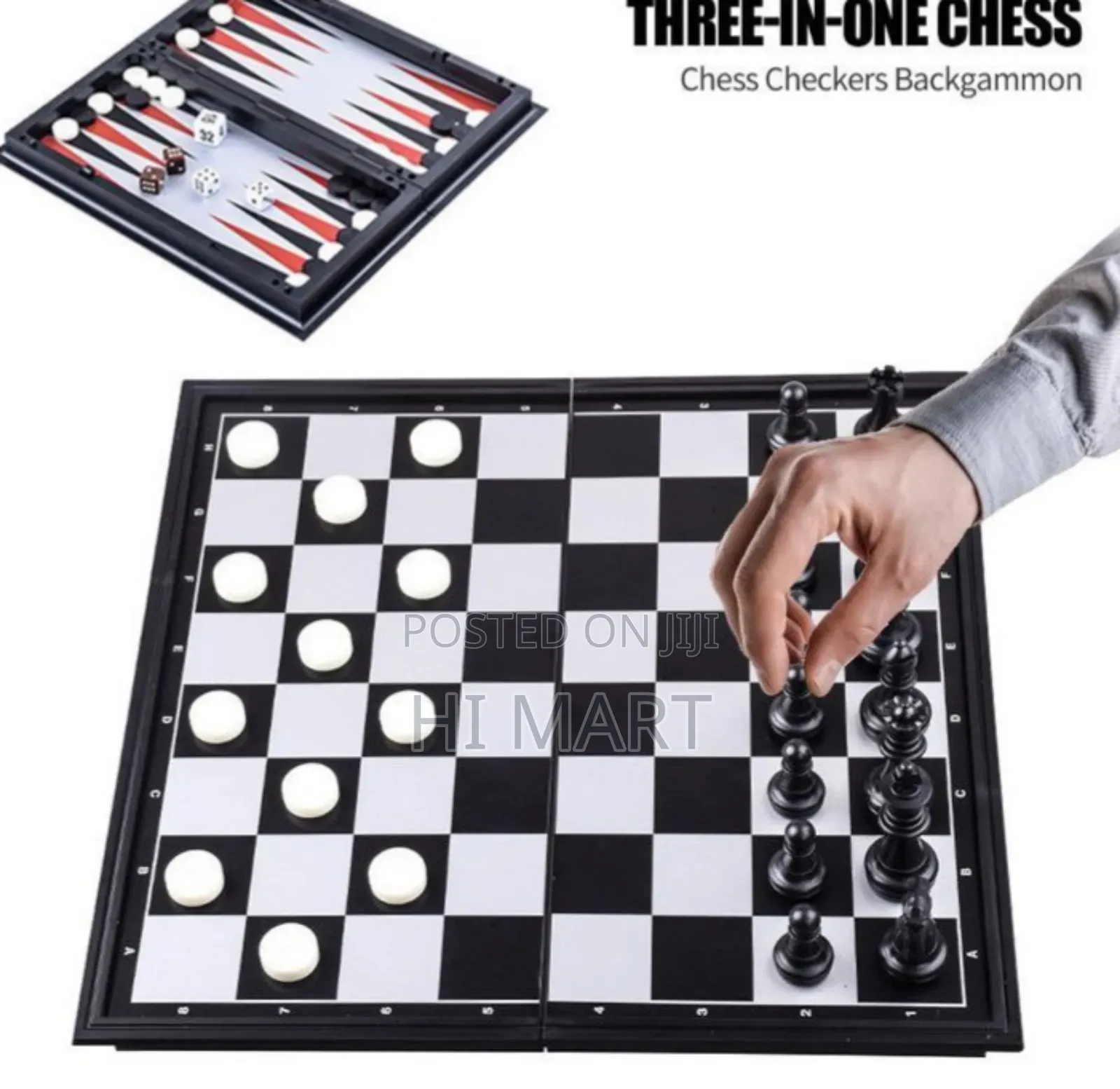 Modern 3in1 Magnetic Board Game Set
