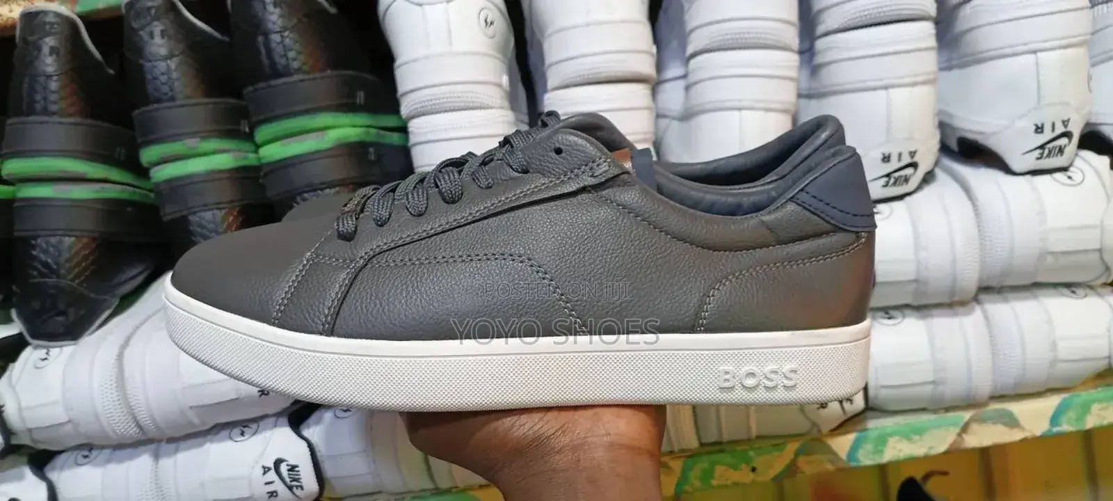 New Arrival Boss Dark Gray Fashion Shoes