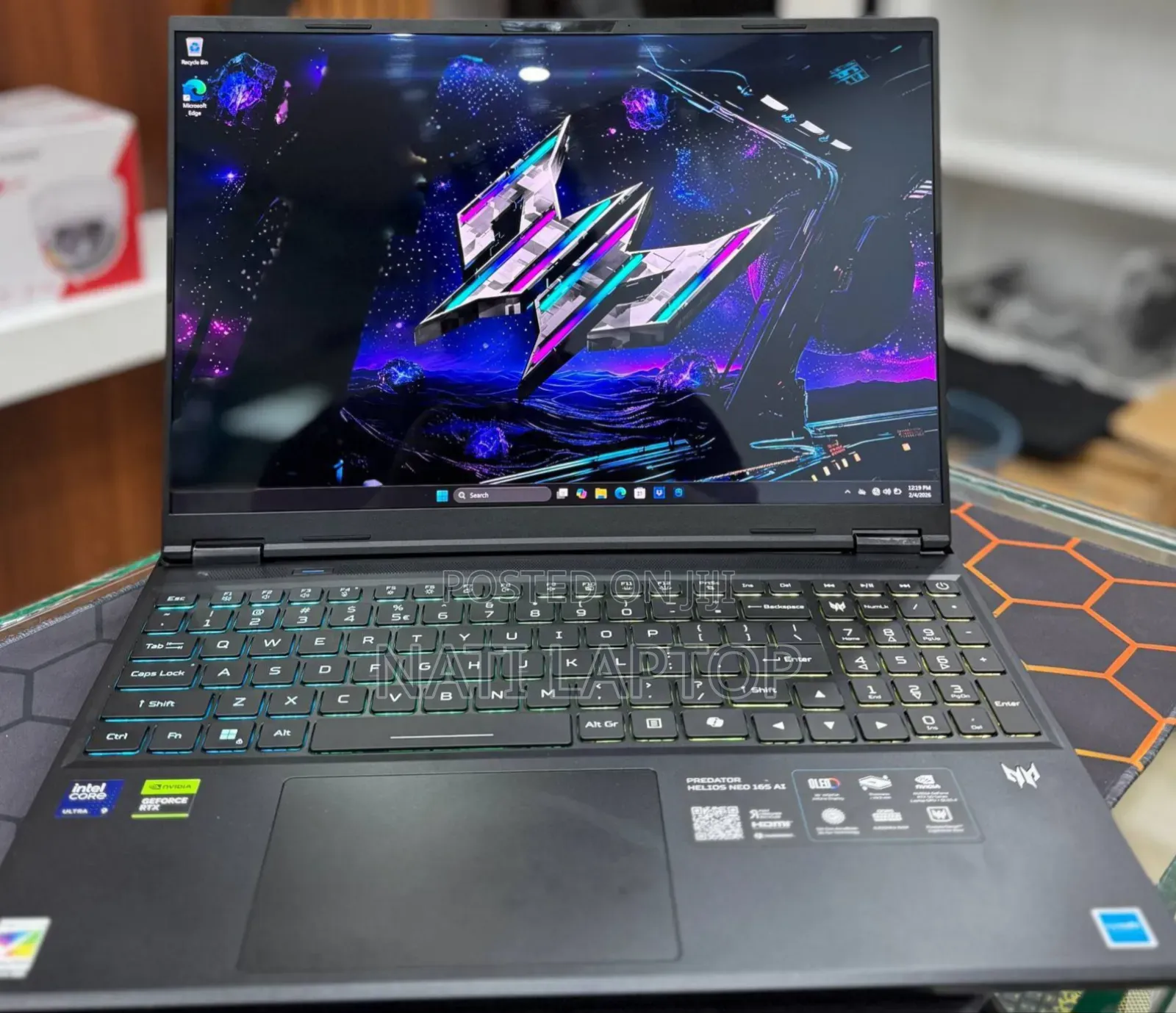 New Laptop Acer Predator Helios Neo 16 32GB Intel Core Ultra 9 SSD 1T