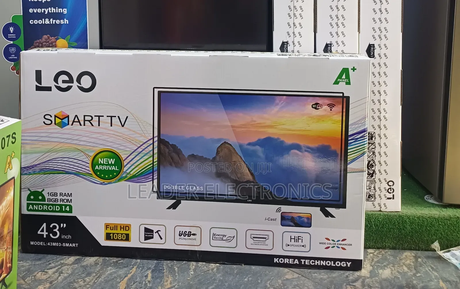Leo 43′′ Smart Android Tv – Double Glass | New Arrival