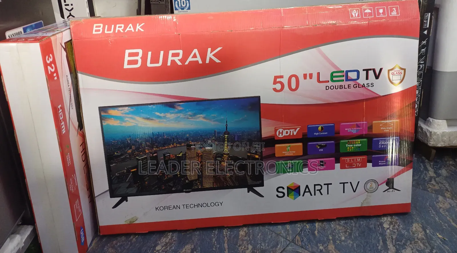 Burak 50′′ Smart Android Tv – Ultra Hd | Double Glass