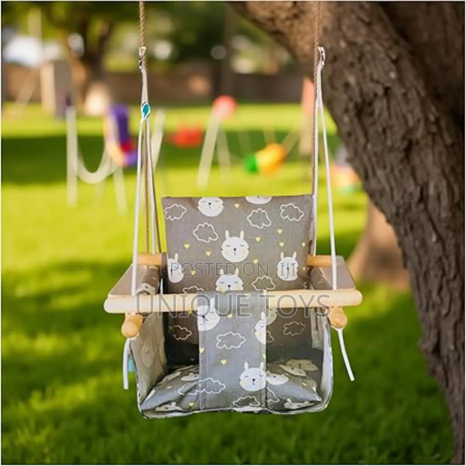 Toddler Wooden Swing Seat – Safe Fun Hanging Chair
