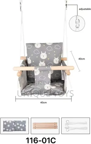 Toddler Wooden Swing Seat – Safe Fun Hanging Chair