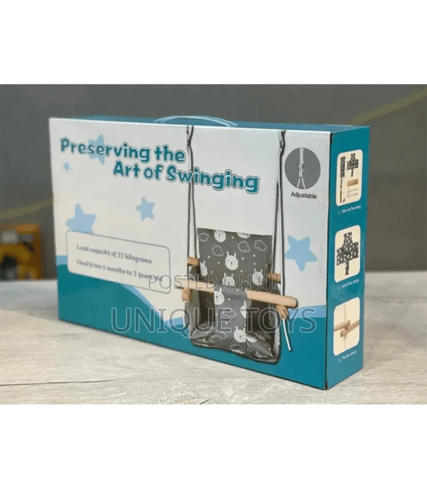 Toddler Wooden Swing Seat – Safe Fun Hanging Chair