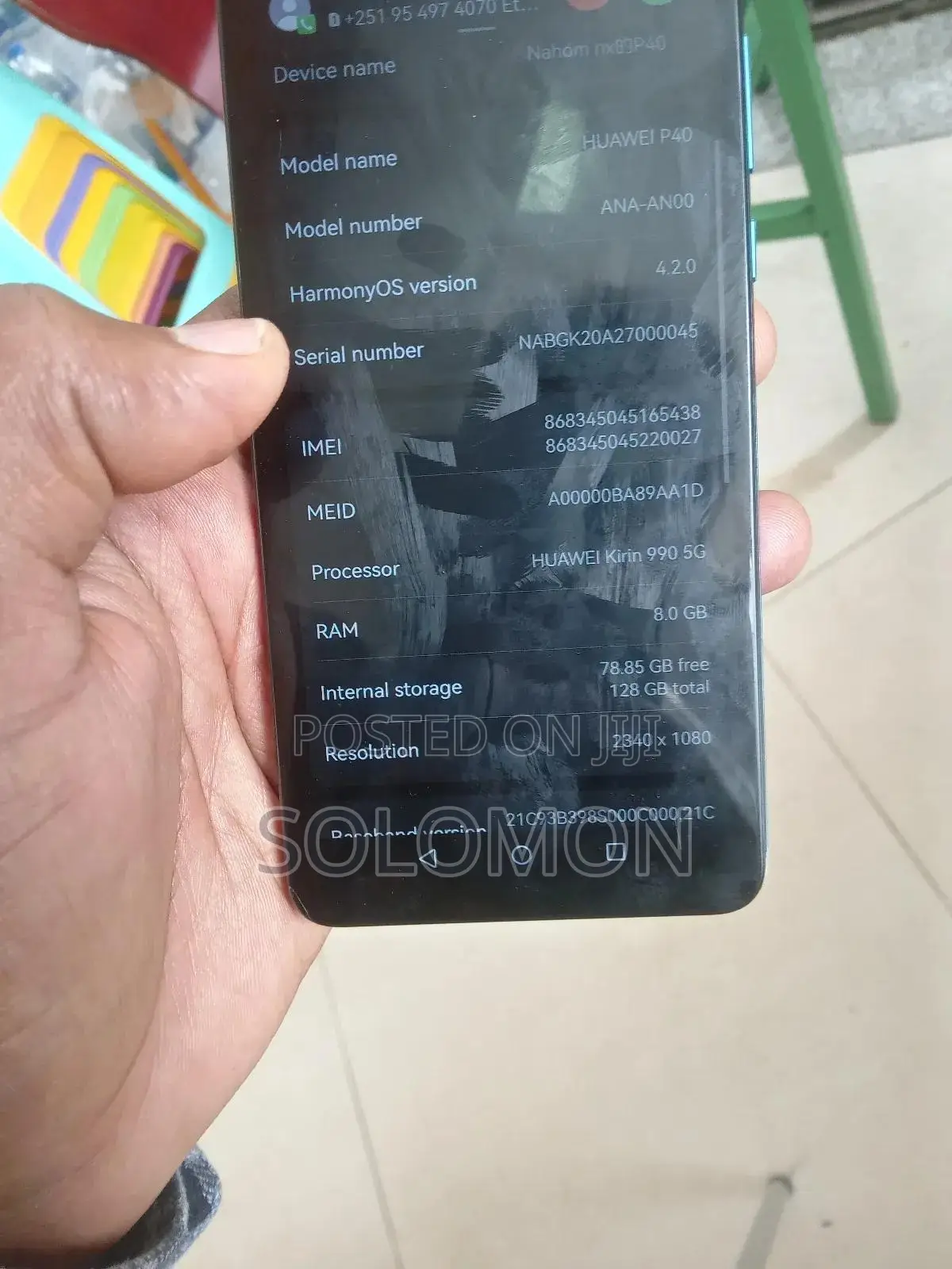Huawei P40 128 GB Blue
