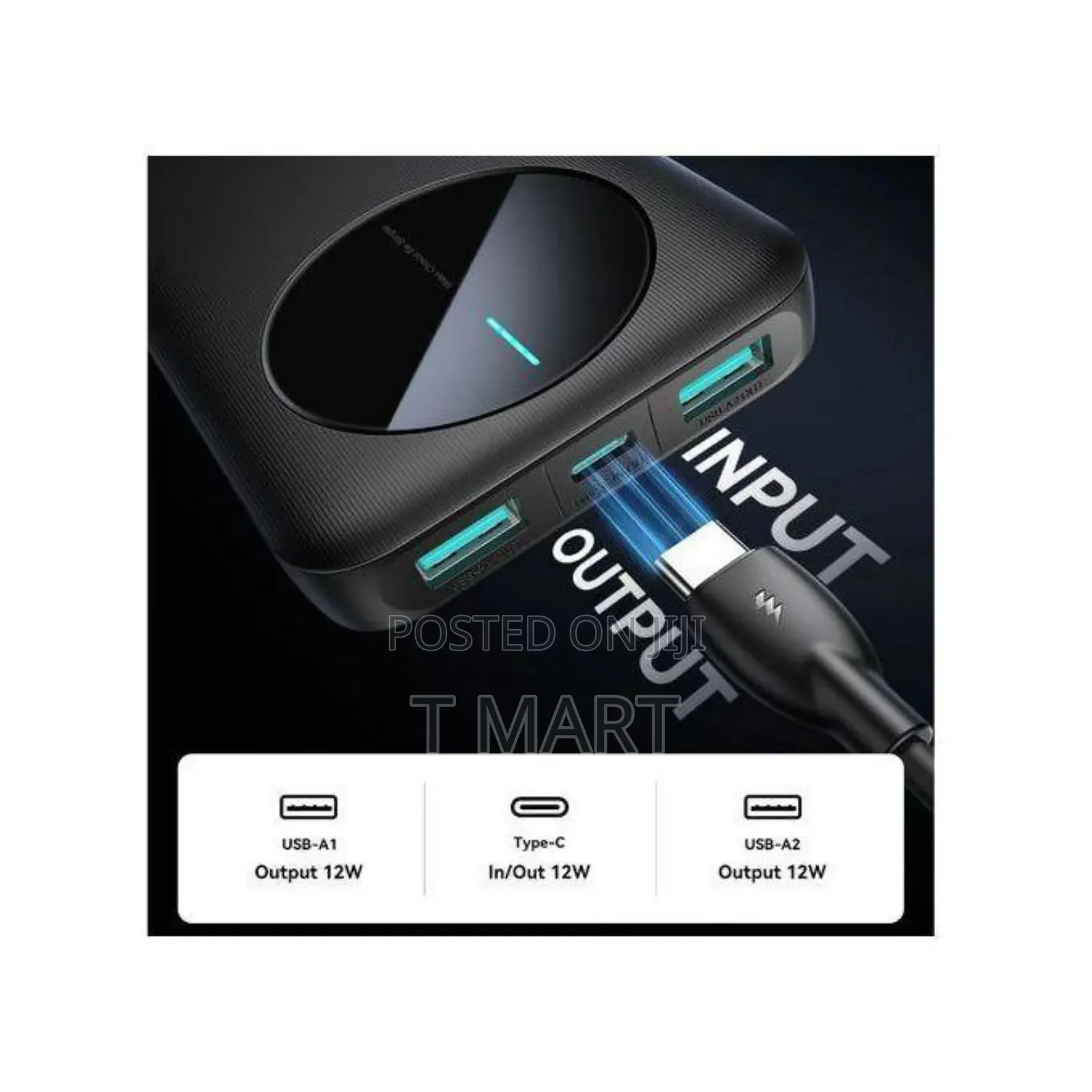 Joyroom Power Bank -10000mah 2.4a Led