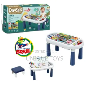 6-in-1 Dinosaur Puzzle Activity Table
