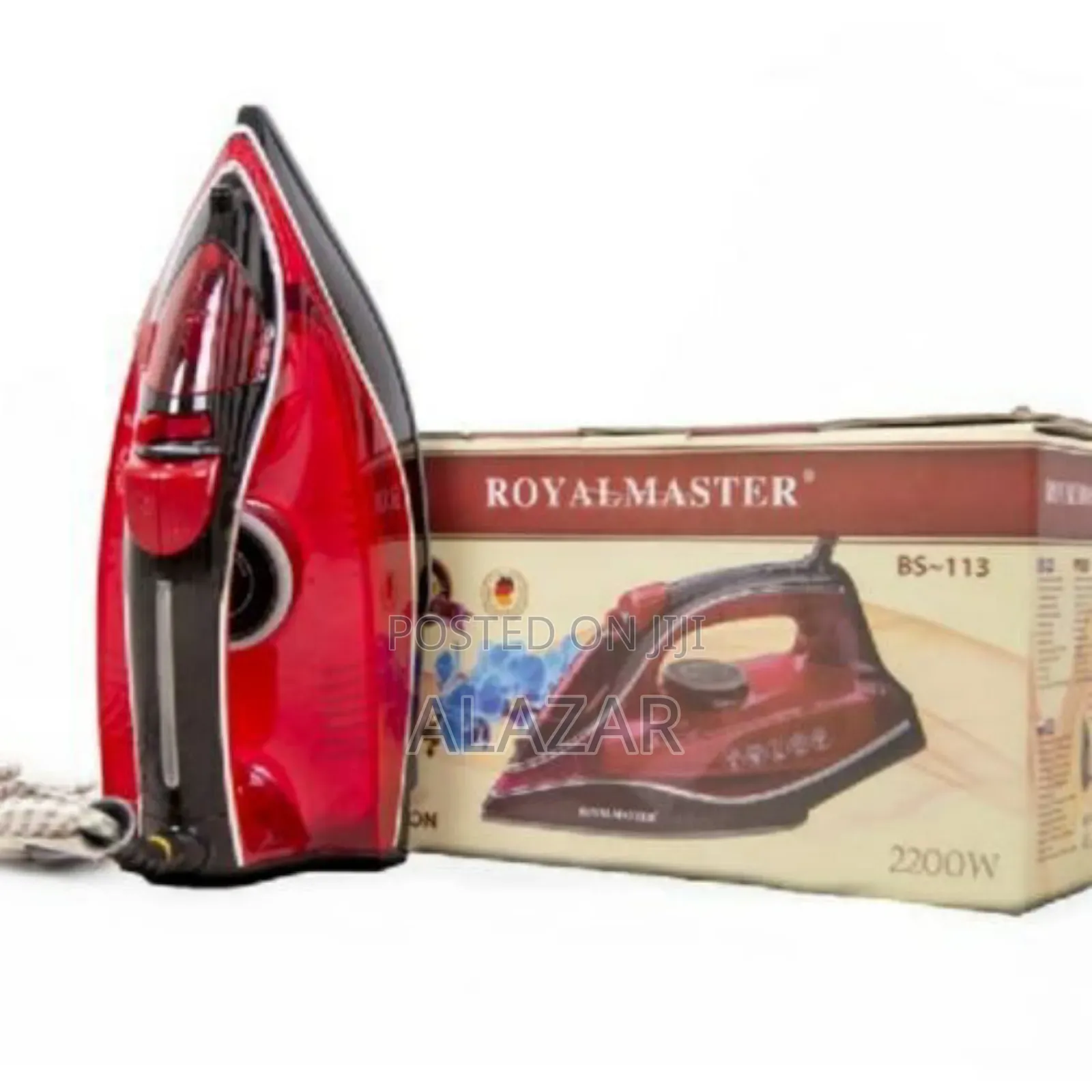 Royal Master Steam Iron ማንኛውንም ልብስ የሚተኩሱበት ሴራሚክ ልብስ የማያቃ