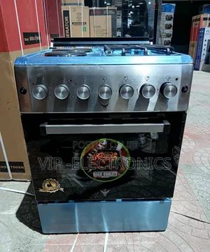FLPS Oven 60x60 2gas End 2electric Stainless Steel Freestanding Oven