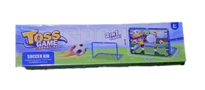 2-in-1 Kids Soccer Goal Toss Game Set – “Soccer Kid” Edition