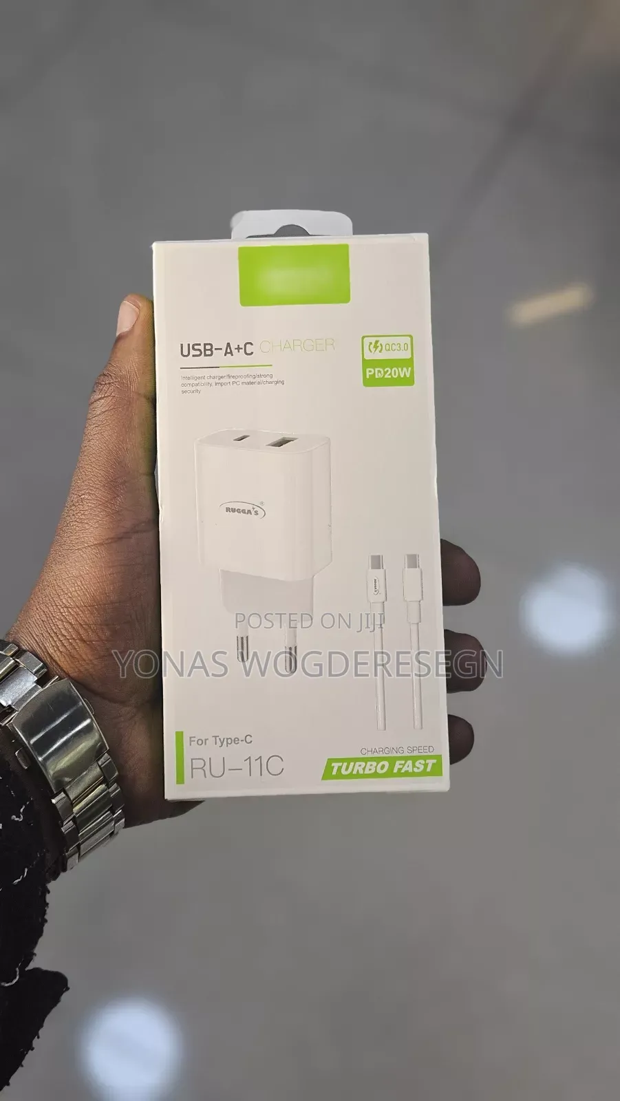 Ruggas Pd 20w Fast Charger Usb-a + Usb-C | Dual Port Fast Charging