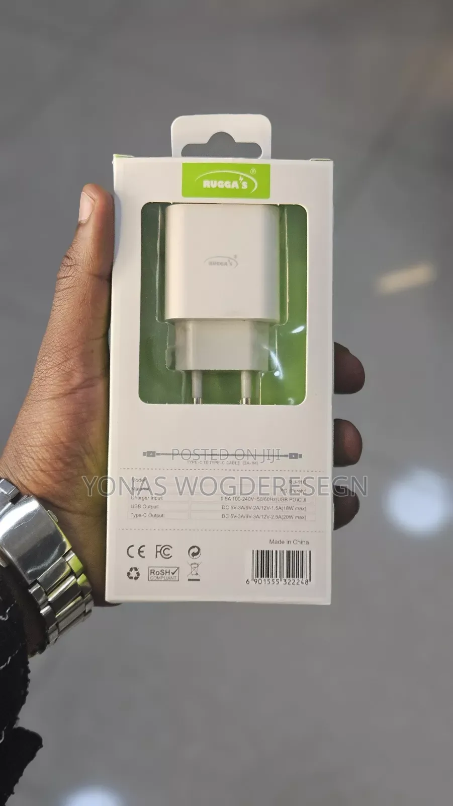 Ruggas Pd 20w Fast Charger Usb-a + Usb-C | Dual Port Fast Charging