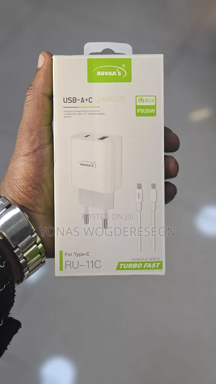 Ruggas Pd 20w Fast Charger Usb-a + Usb-C | Dual Port Fast Charging