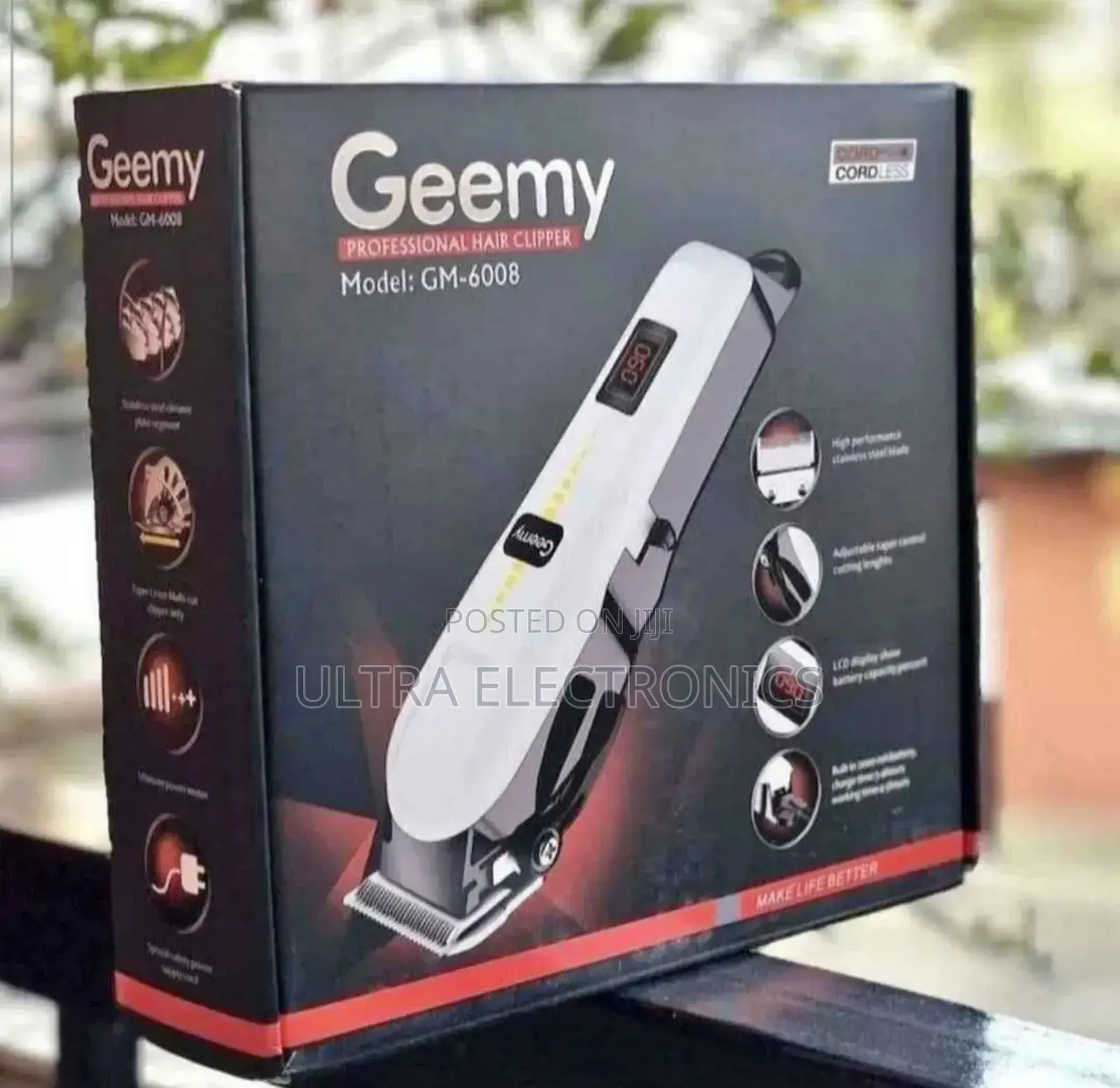 የፀጉር ማሽን Geemy Gm-6008 Professional Hair Clipper.