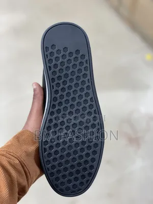 Rova Dark Grey Leather Shoes With White Sole - Free Delivery