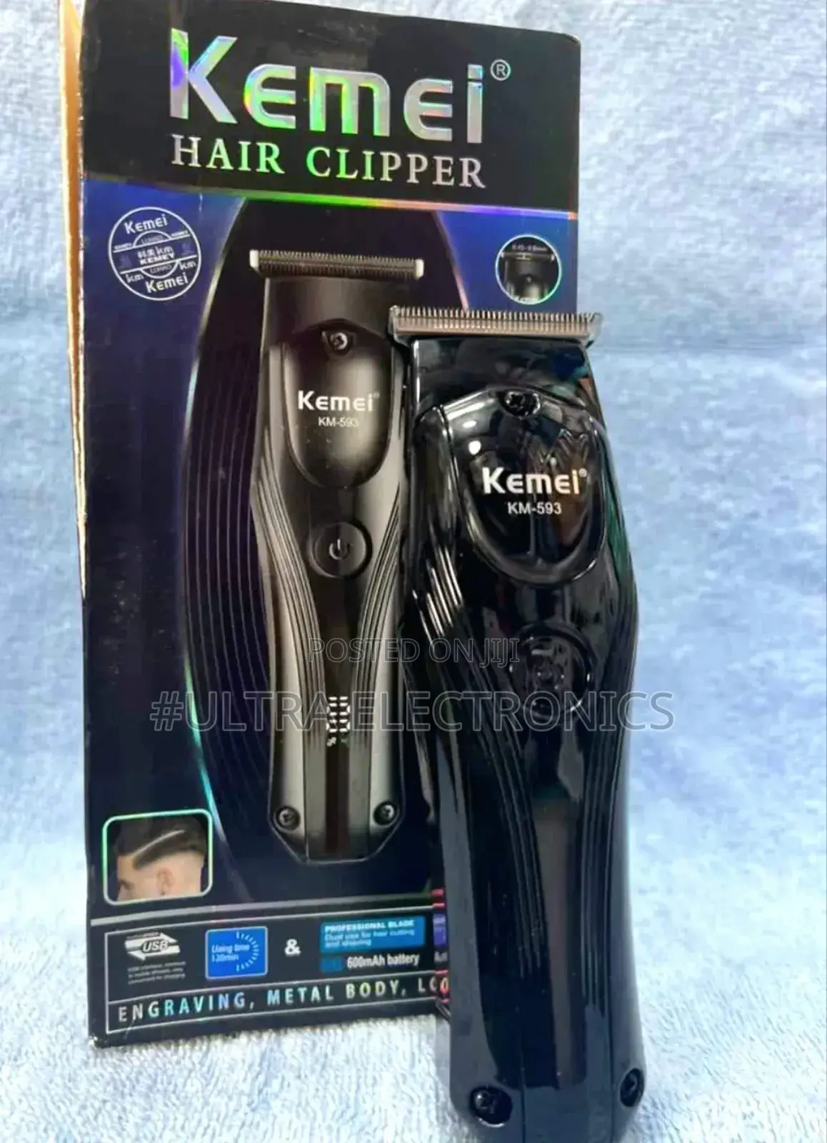 የፀጉር ማሽን Kemei Km-593 Professional Hair Clipper and Trimmer.