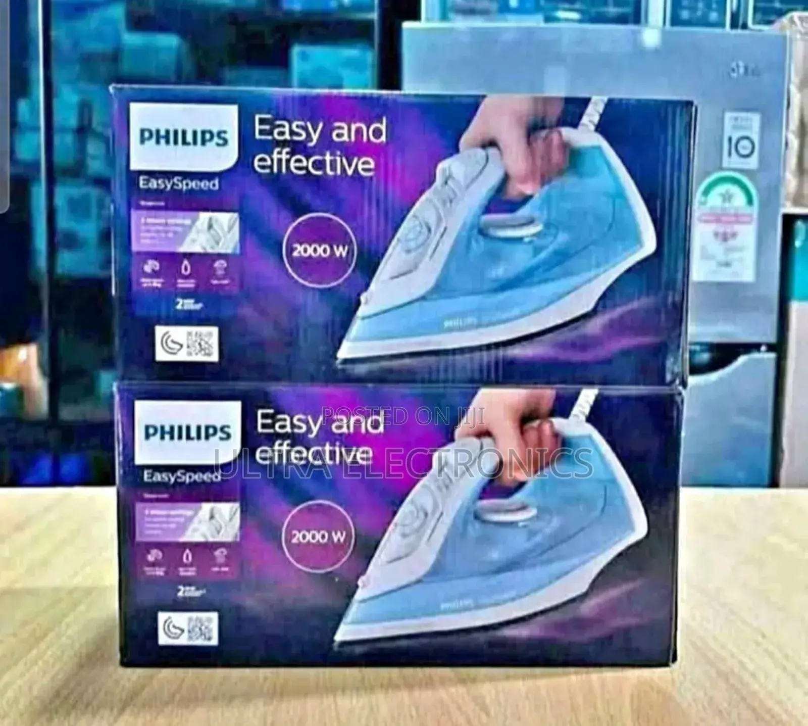 Philips Steam Iron, Likely Model Gc1740, Featuring a Powerful 2000w