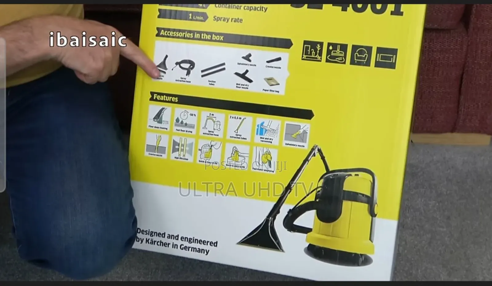 Kärcher Se 4001 Spray Extraction Cleaner, Designed for Deep Cleaning