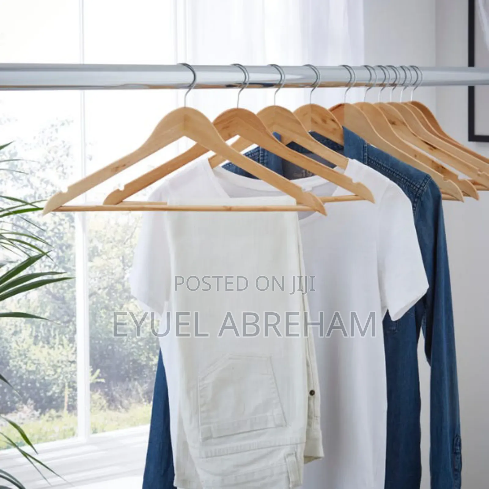 Premium Natural Wooden Hanger(Imported)