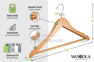 Premium Natural Wooden Hanger(Imported)