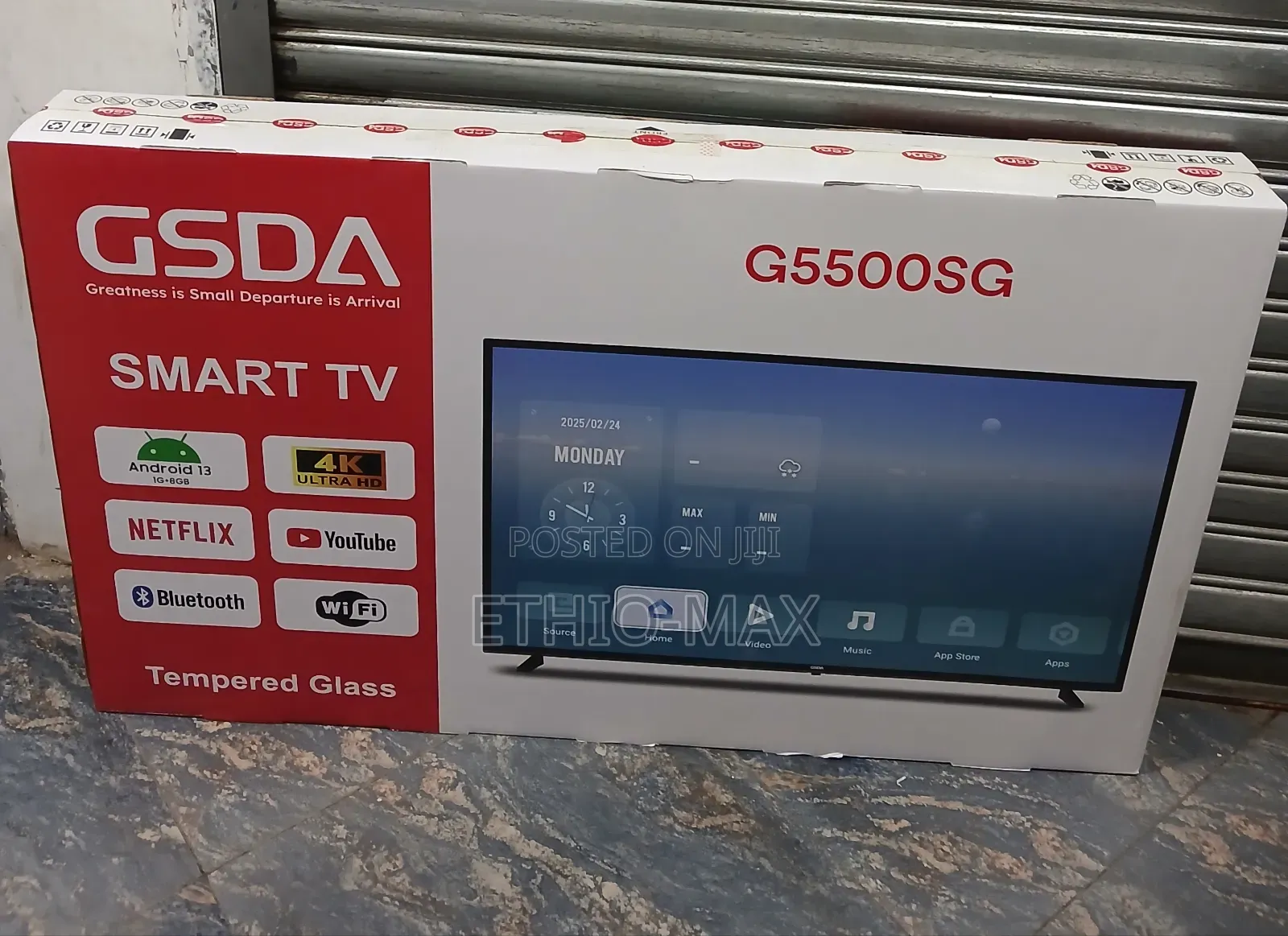 Gsda 55” Smart Android Tv – New 2026 Model | Big Screen
