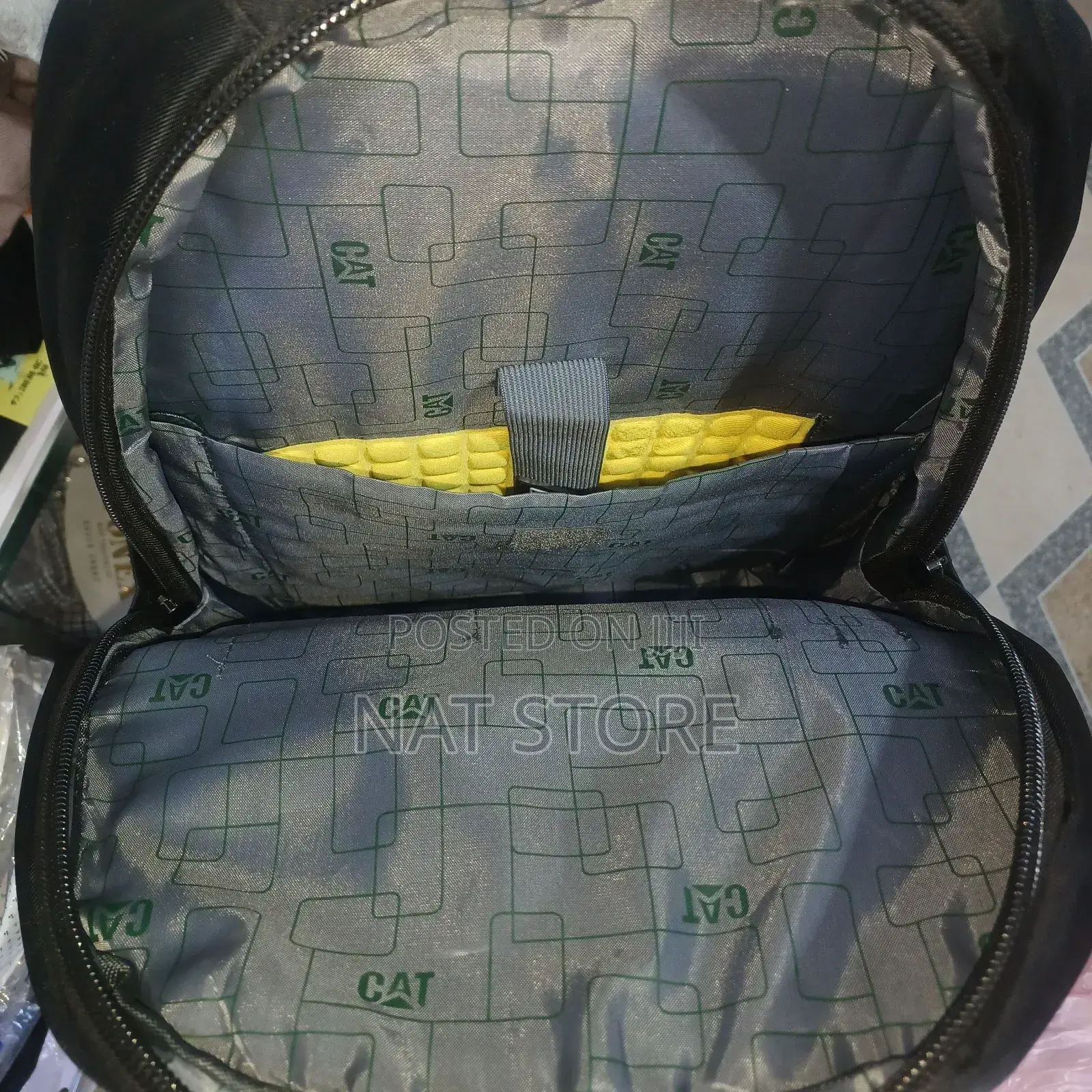 Cat Black Laptop Backpack Featuring a USB Port.