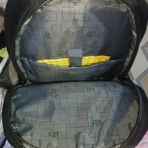 Cat Black Laptop Backpack Featuring a USB Port.