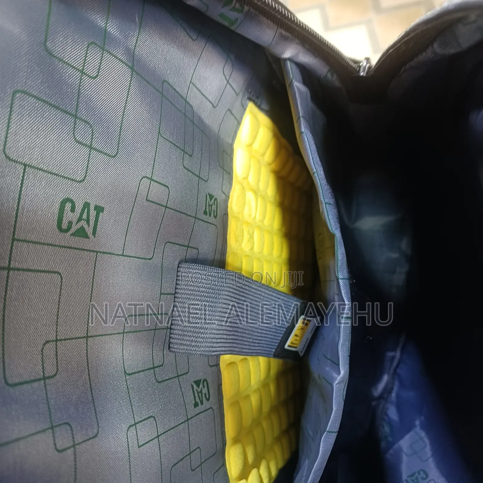 Cat Black Laptop Backpack Featuring a Usb Port.