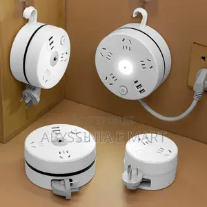 Wall-mountable Retractable Power Strip