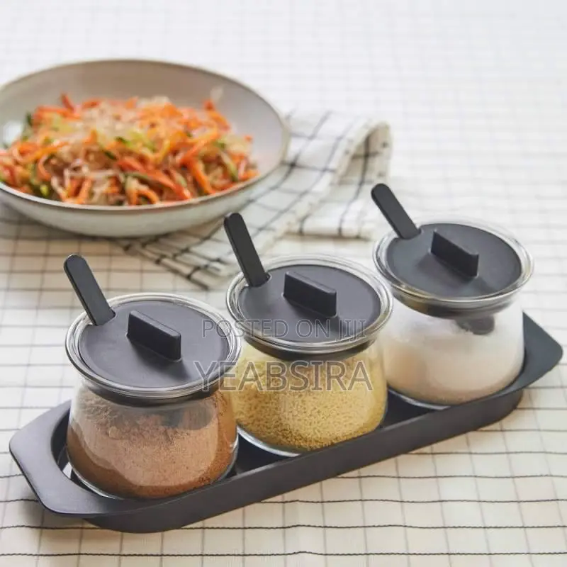 Ikea Glass Spice Jar, Set of 3