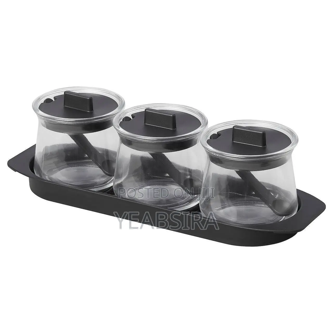 Ikea Glass Spice Jar, Set of 3