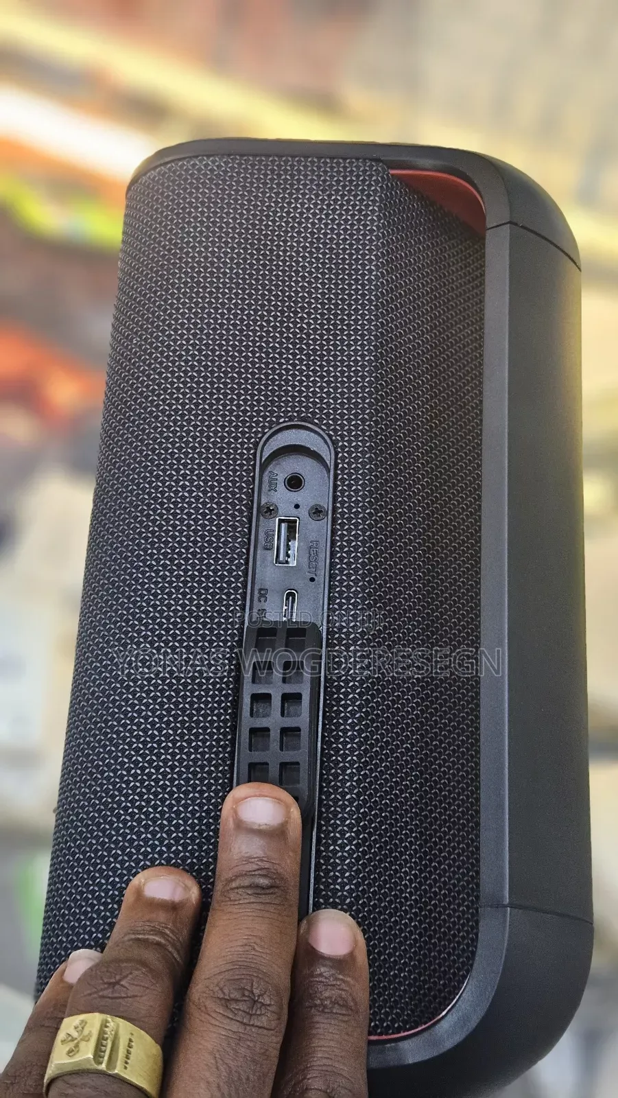 Sanen Portable Bluetooth Speaker – Powerful Bass RGB Light Wireless