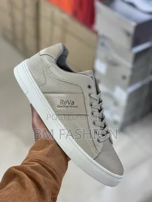 Classic Khaki Pebbled Leather - Rova Sneakers