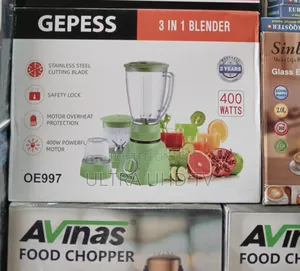 Gepess 3-in-1 Blender (Model Oe997). Features a 400w Powerful Motor