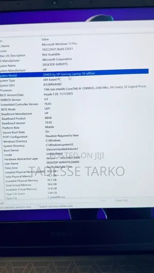 New Laptop HP Omen 16 16GB Intel Core i9 SSD 1T