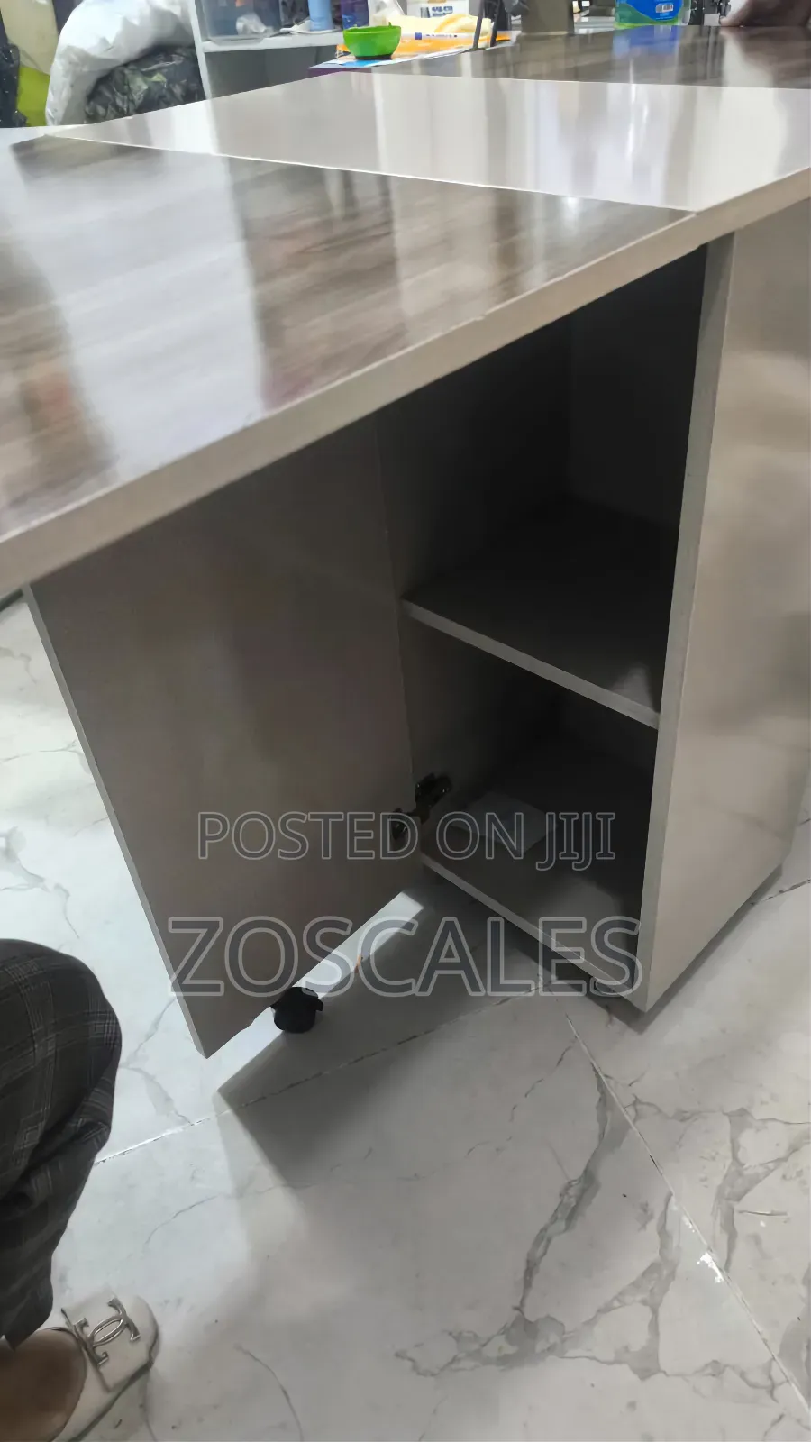 Foldable Table With Shelf