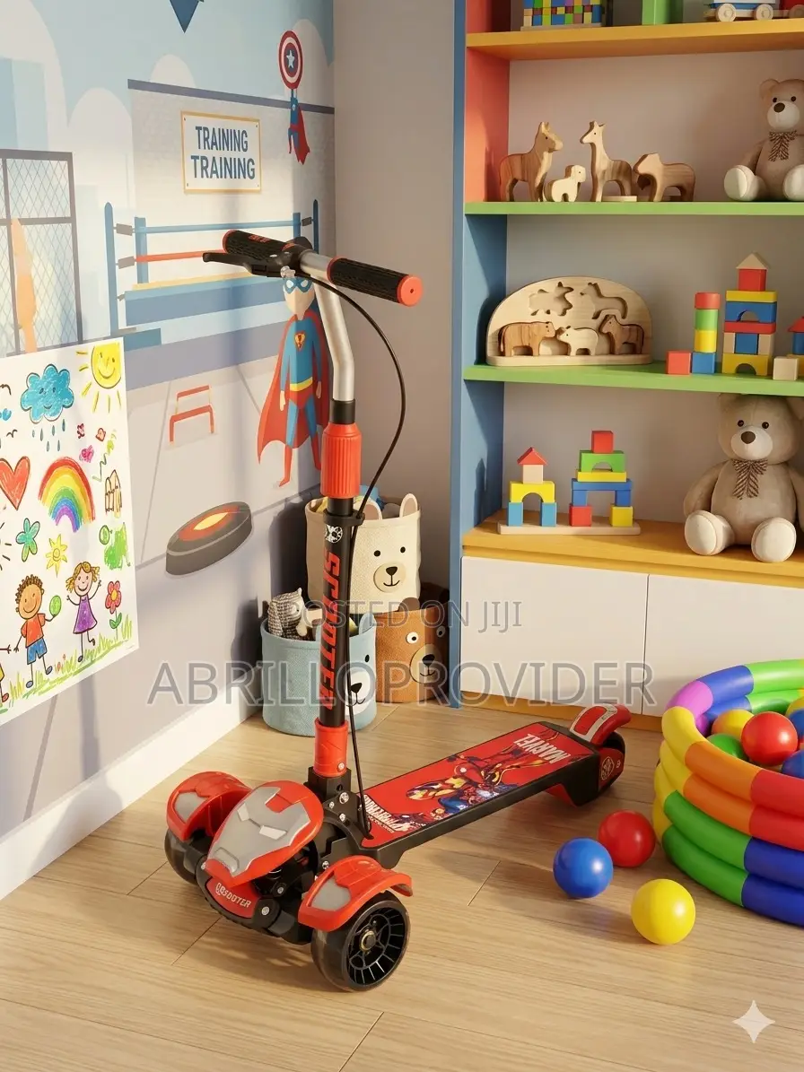 Children's Three-wheeled Folding Scooter