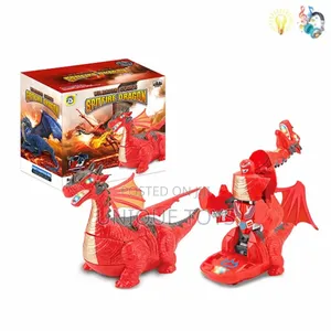 2-in-1 Spitfire Dragon Transforming Robot Toy