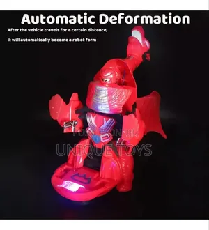 2-in-1 Spitfire Dragon Transforming Robot Toy