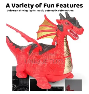 2-in-1 Spitfire Dragon Transforming Robot Toy